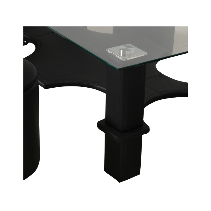 Table +6  Pouf Nora noir