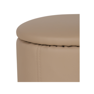 Table de salon + 6 pouf Nora beige