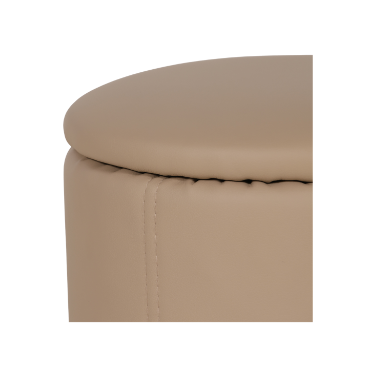 Table de salon + 6 pouf Nora beige