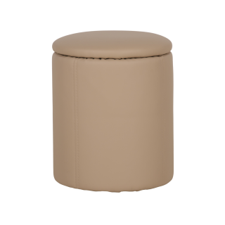 Table de salon + 6 pouf Nora beige