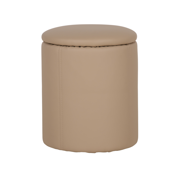 Table de salon + 6 pouf Nora beige