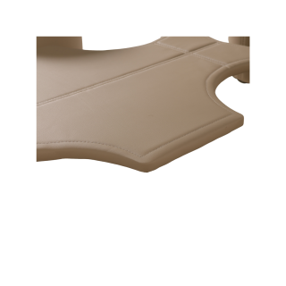 Table de salon + 6 pouf Nora beige