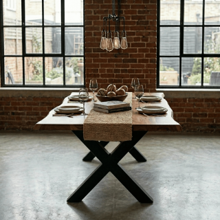 Table à manger 240 cm Zenith bois d'acacia