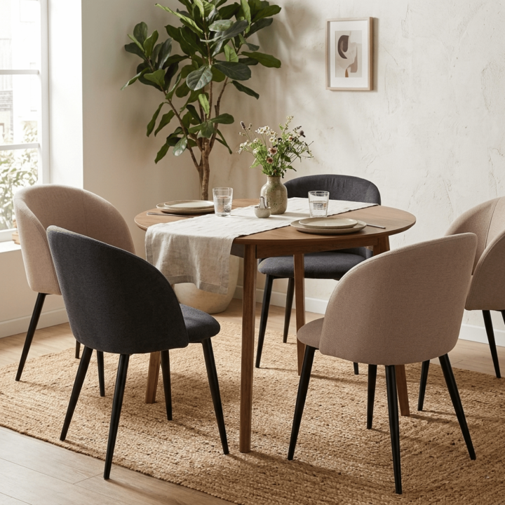 Chaise Zara tissu beige
