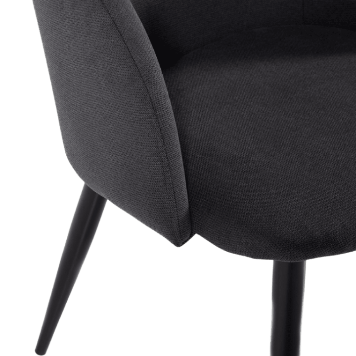 Chaise Zara tissu anthracite