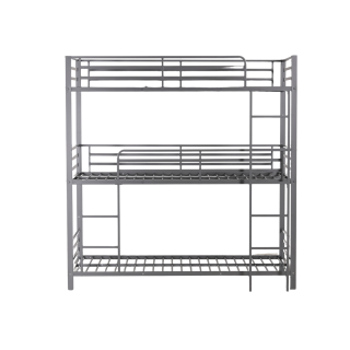 Lit superposé 3 couchages 90x190 Earl Triple gris