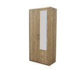 Armoire 2 portes Cara caramel oak
