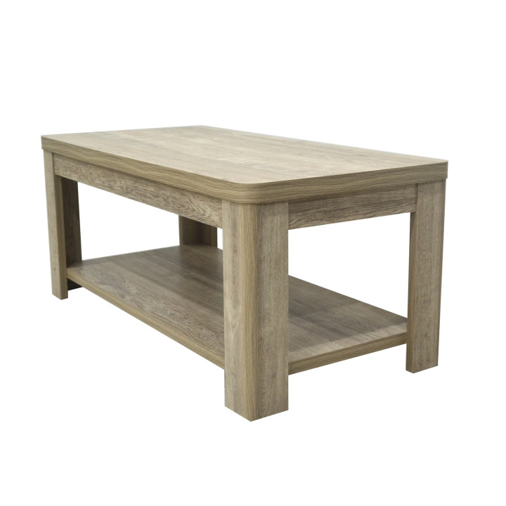 Table basse Cara caramel oak