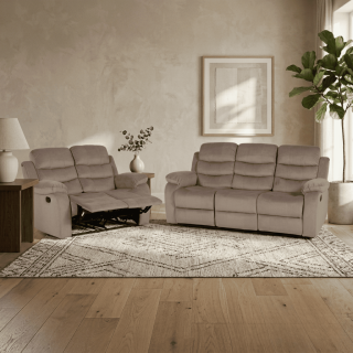 Salon 3 + 2 places Romain beige