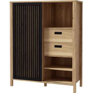Buffet haut Jytana bois/noir