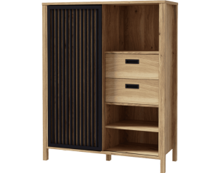 Buffet haut Jytana bois/noir