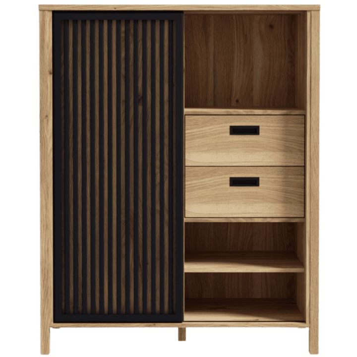 Buffet haut Jytana bois/noir