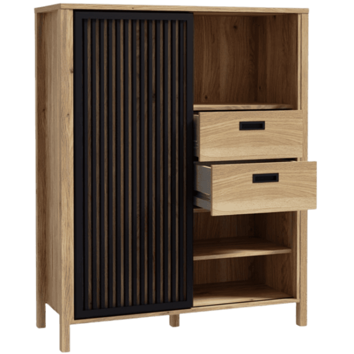 Buffet haut Jytana bois/noir