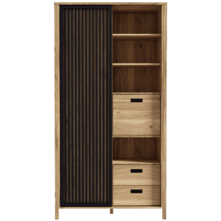Bibliothèque Jytana noir/bois