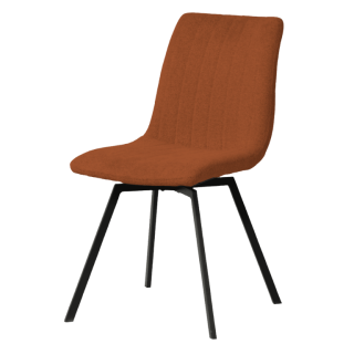 Chaise Stpuro K028 Marron rouille pied noir