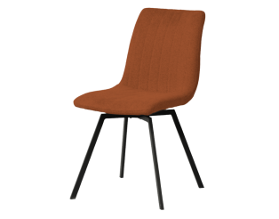 Chaise Stpuro K028 Marron rouille pied noir