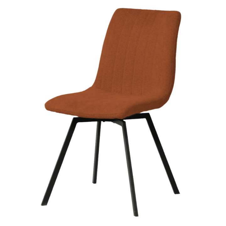 Chaise Stpuro K028 Marron rouille pied noir