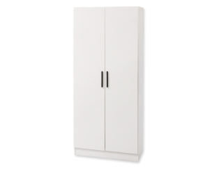 Armoire 2 portes 80 cm blanc R8012