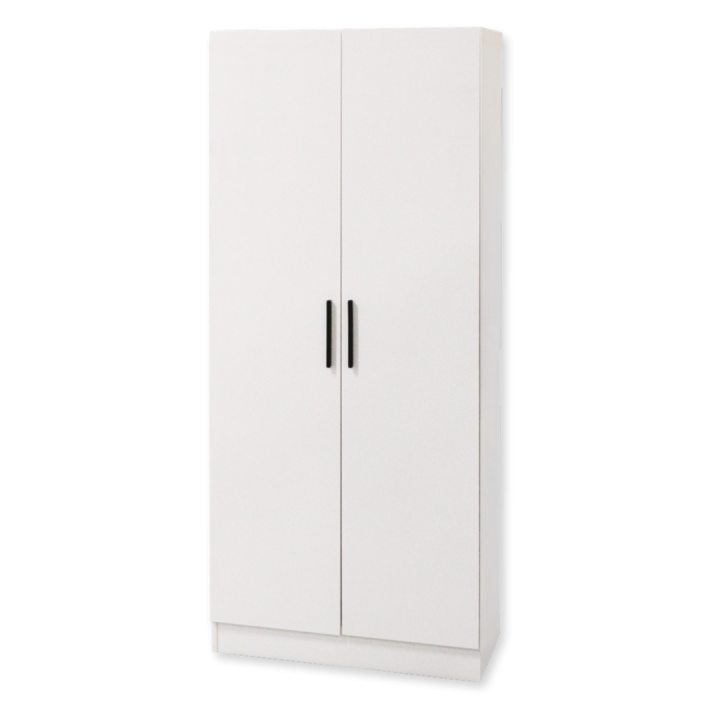 Armoire 2 portes 80 cm blanc R8012