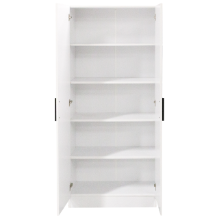 Armoire 2 portes 80 cm blanc R8012