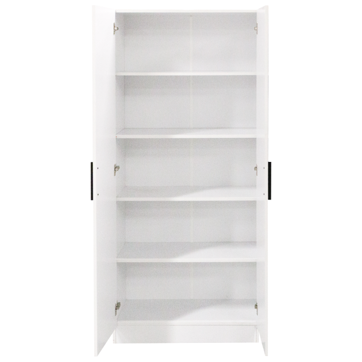 Armoire 2 portes 80 cm blanc R8012