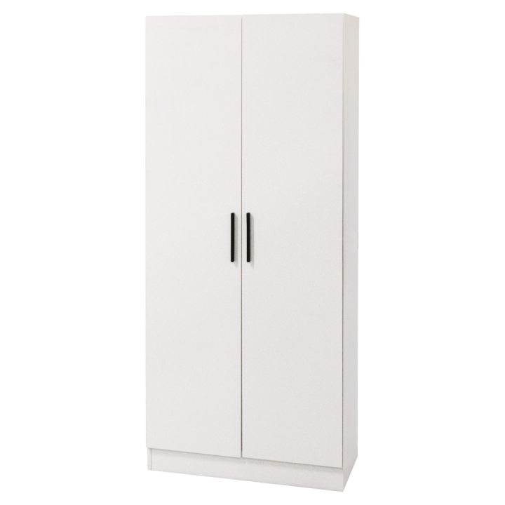 Armoire 2 portes 80 cm blanc R8012