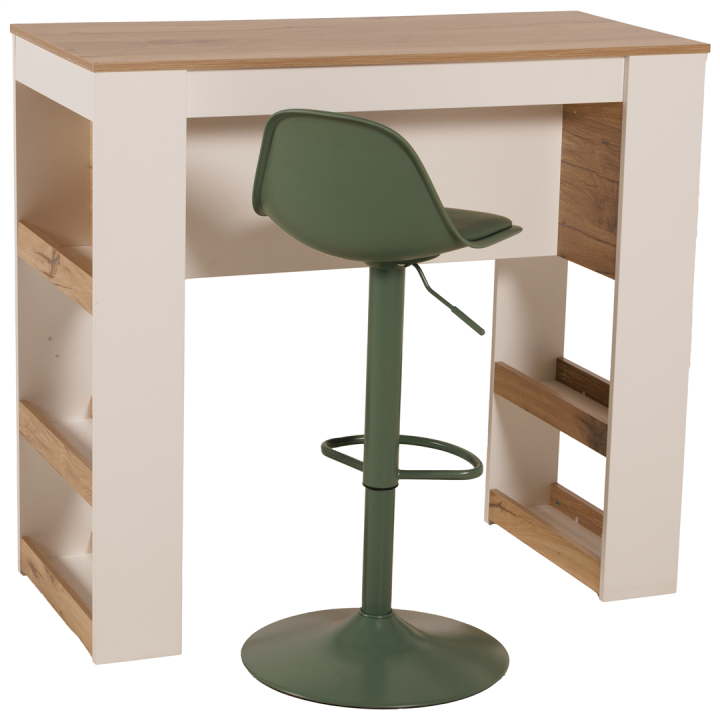 Juna - Table bar avec rangements