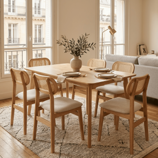 Chaise Louis chêne naturel