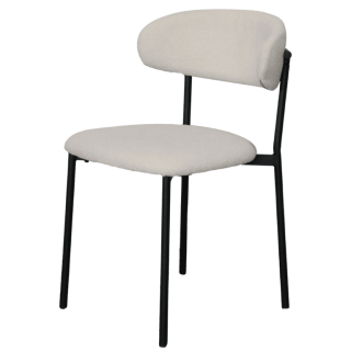 Maxima chaise bouclé blanc