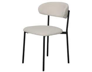 Maxima chaise bouclé blanc