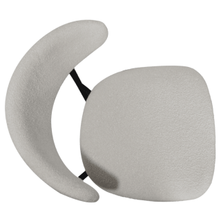 Maxima chaise bouclé blanc