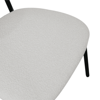 Maxima chaise bouclé blanc