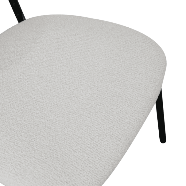 Maxima chaise bouclé blanc