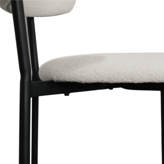 Maxima chaise bouclé blanc