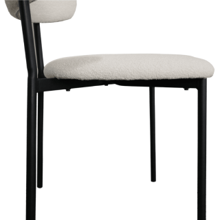 Maxima chaise bouclé blanc
