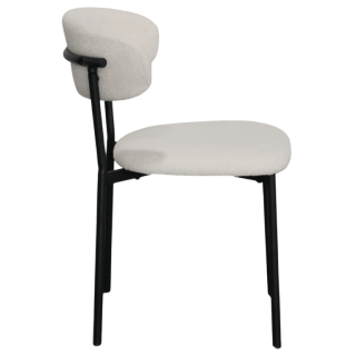 Maxima chaise bouclé blanc