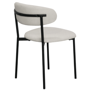 Maxima chaise bouclé blanc