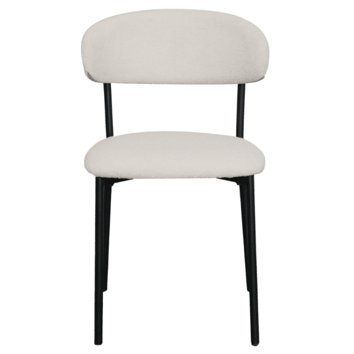 Maxima chaise bouclé blanc