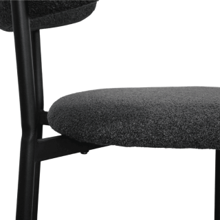 Maxima Chaise bouclé anthracite