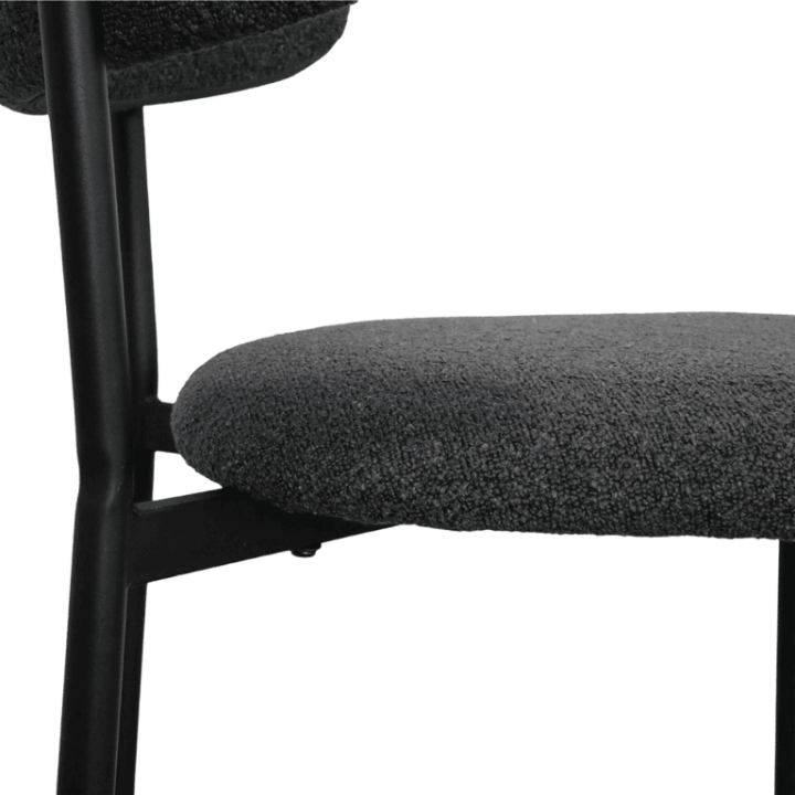 Maxima Chaise bouclé anthracite