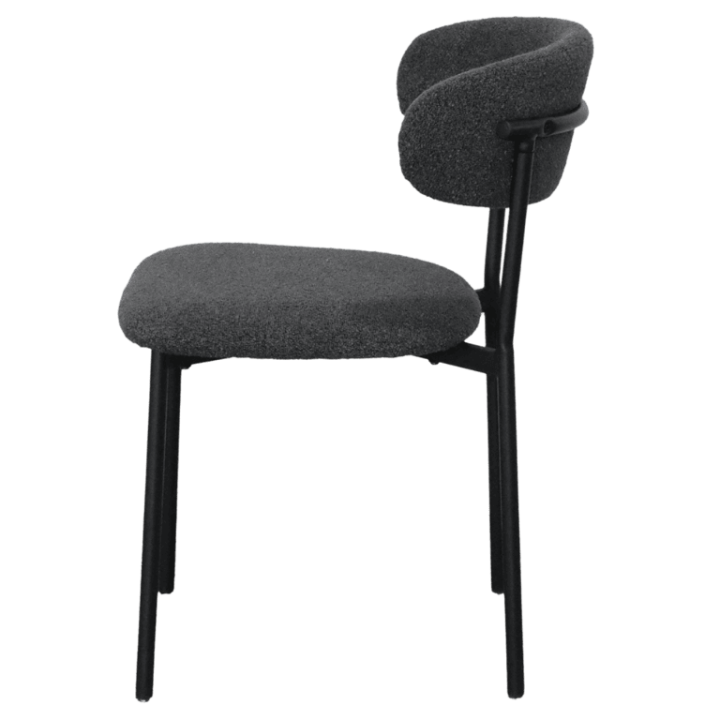 Maxima Chaise bouclé anthracite