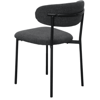 Maxima Chaise bouclé anthracite