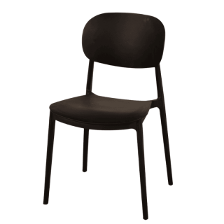 Chaise empilable  Alba - Noir