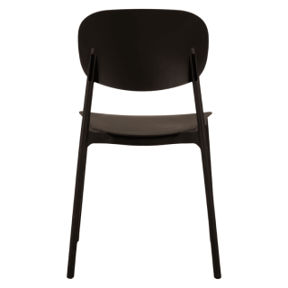 Chaise empilable  Alba - Noir