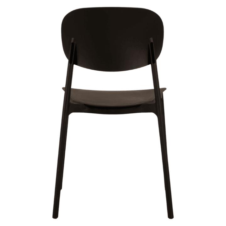 Chaise empilable  Alba - Noir