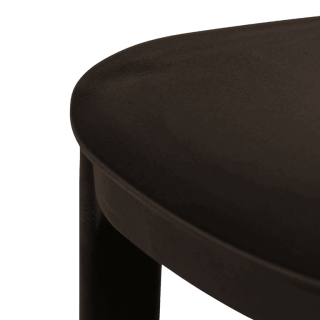 Chaise empilable  Alba - Noir