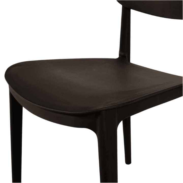 Chaise empilable  Alba - Noir