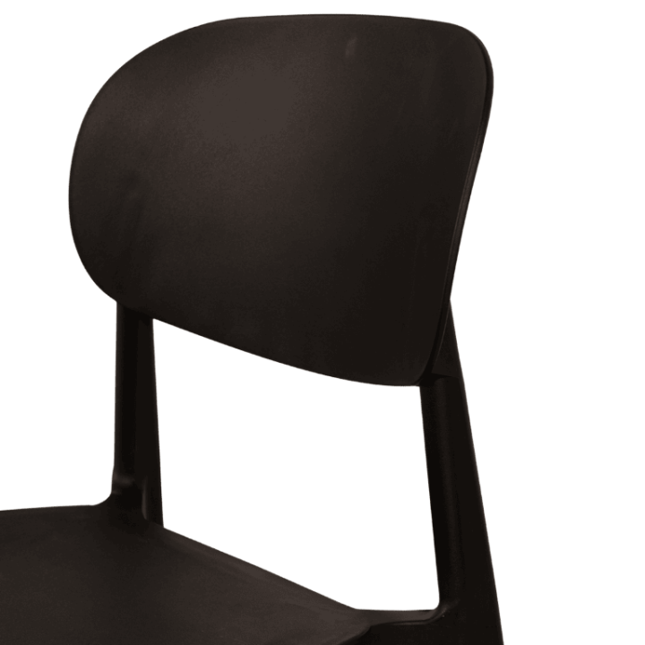 Chaise empilable  Alba - Noir