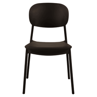 Chaise empilable  Alba - Noir
