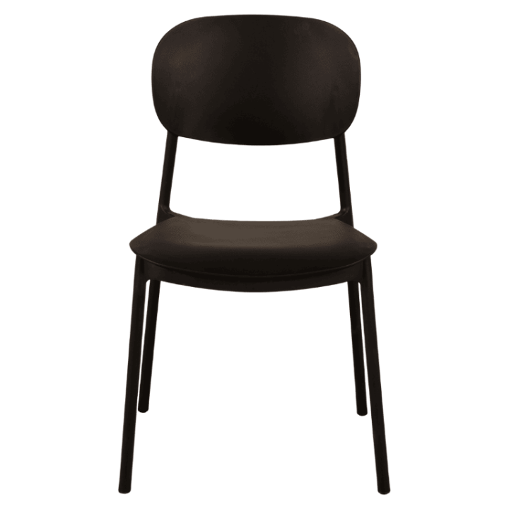 Chaise empilable  Alba - Noir